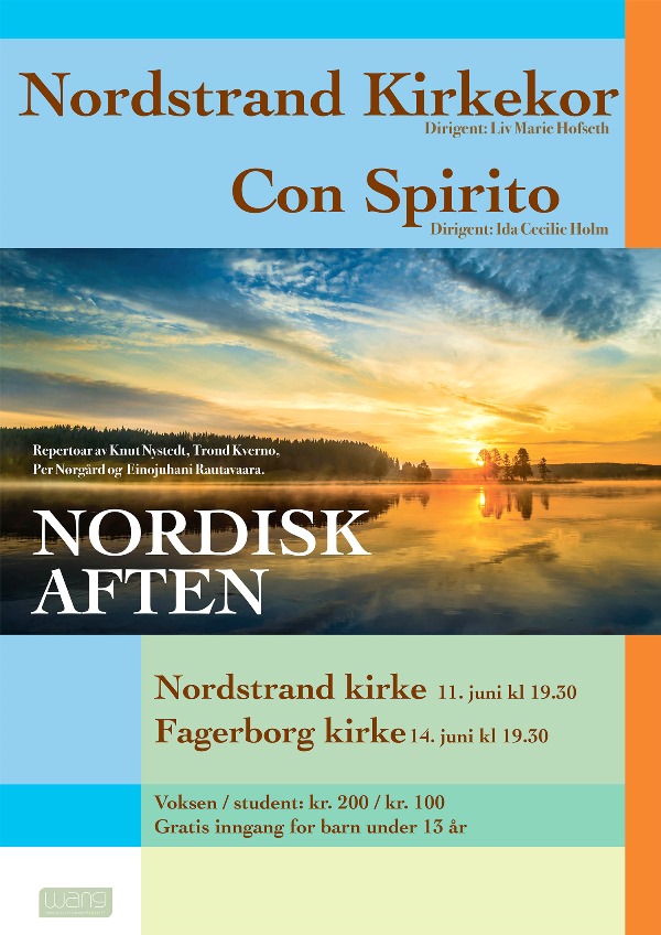 Nordisk aften med Nordstrand kirkekor og Con Spirito